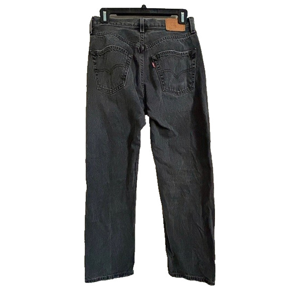 Levis Jeans Womens 26x30 Black 501 Button Fly Denim Pants Western 90s - Picture 3 of 7